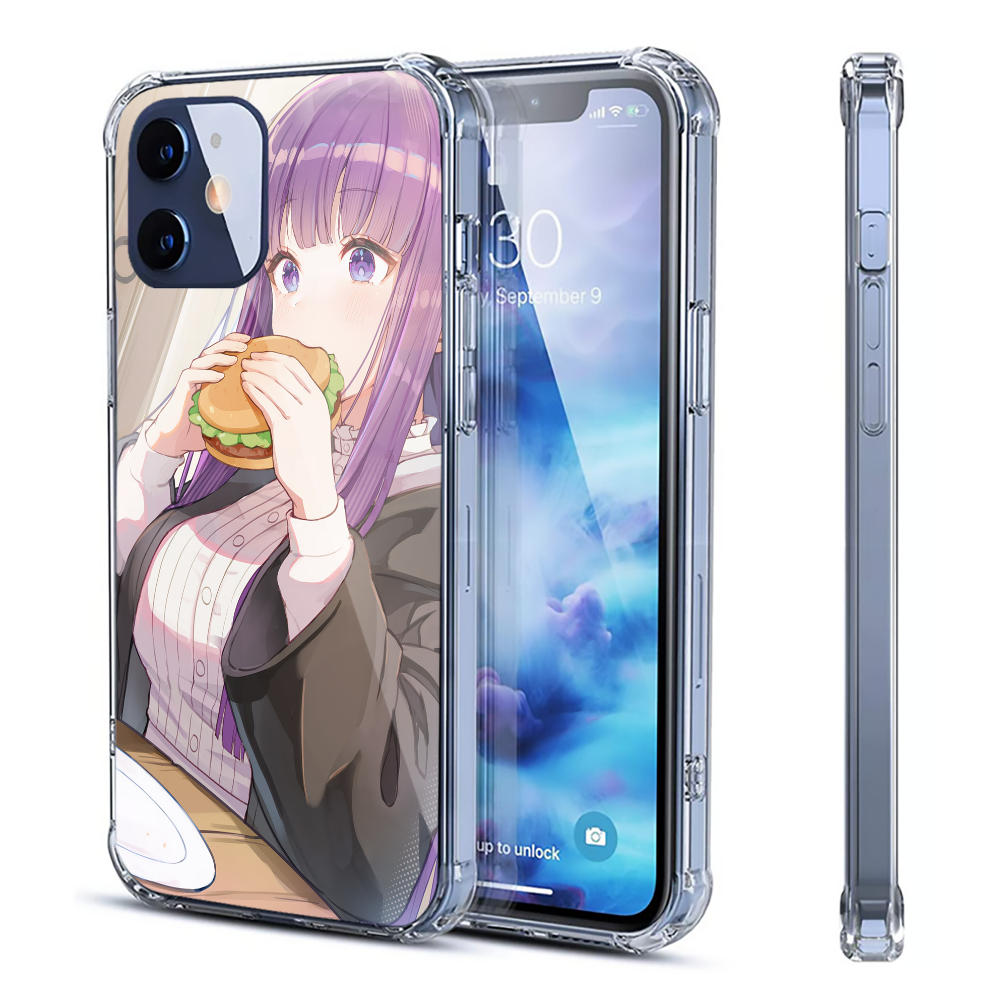 （画像用） 葬送のフリーレン Frieren 【iPhone 12シリーズ対応】透明スマホケース（クリアソフトケース）